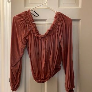 Off-the-shoulder top—FOREVER 21